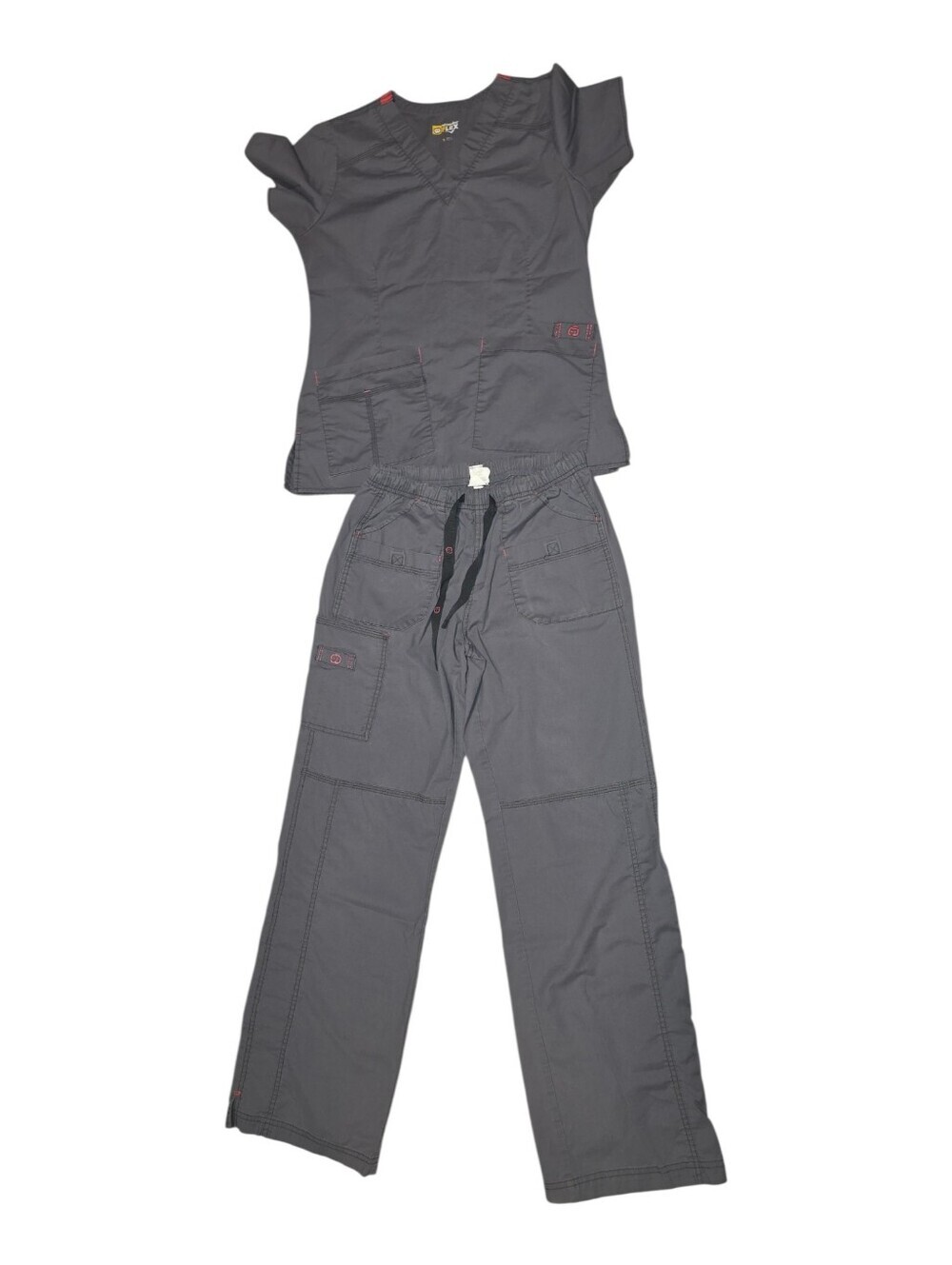 WonderWink WonderFlex Scrub Set Gray Size Small
